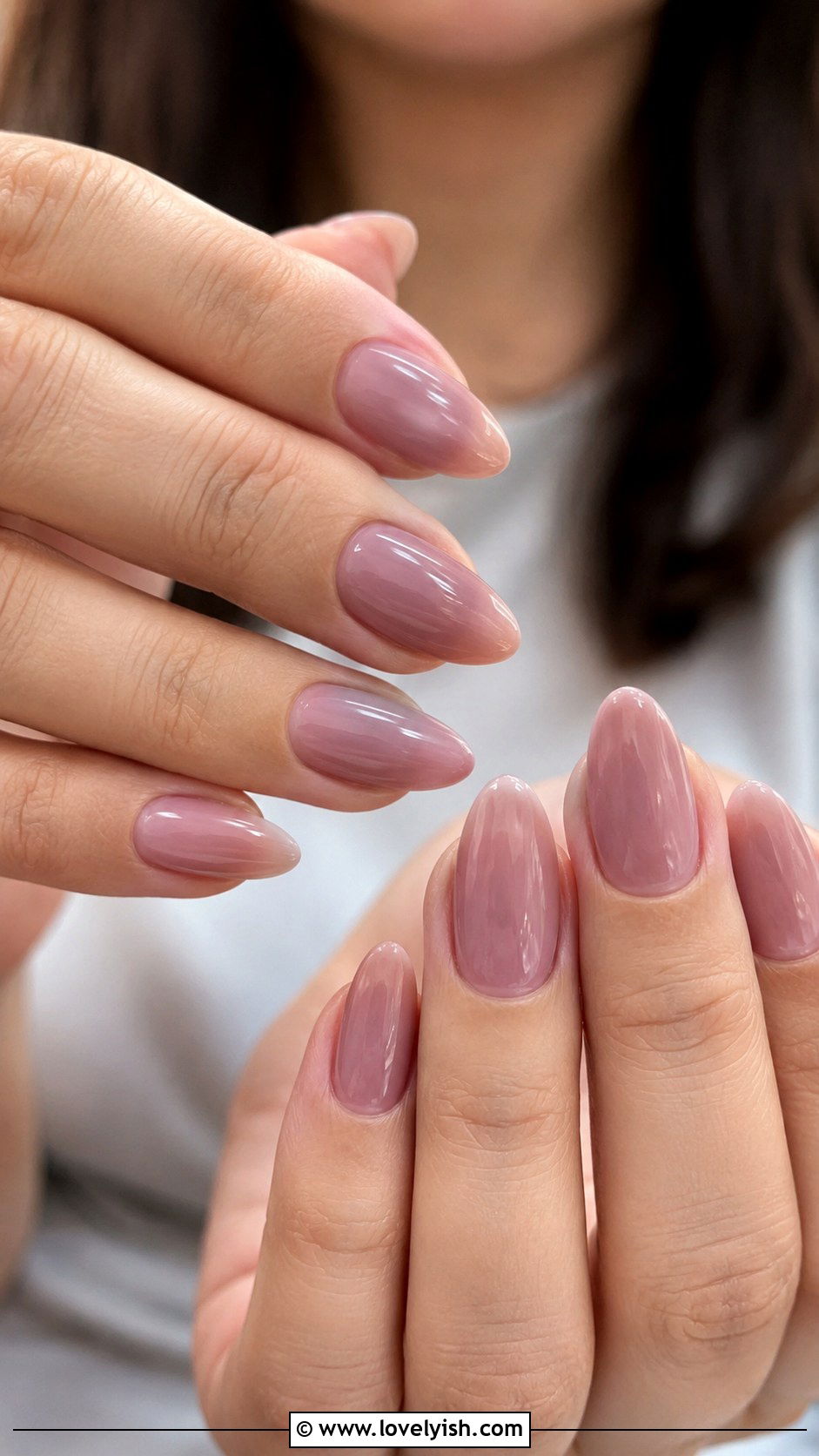 Barely There Mauve Nails - 50 natural nails - 50 natural nails