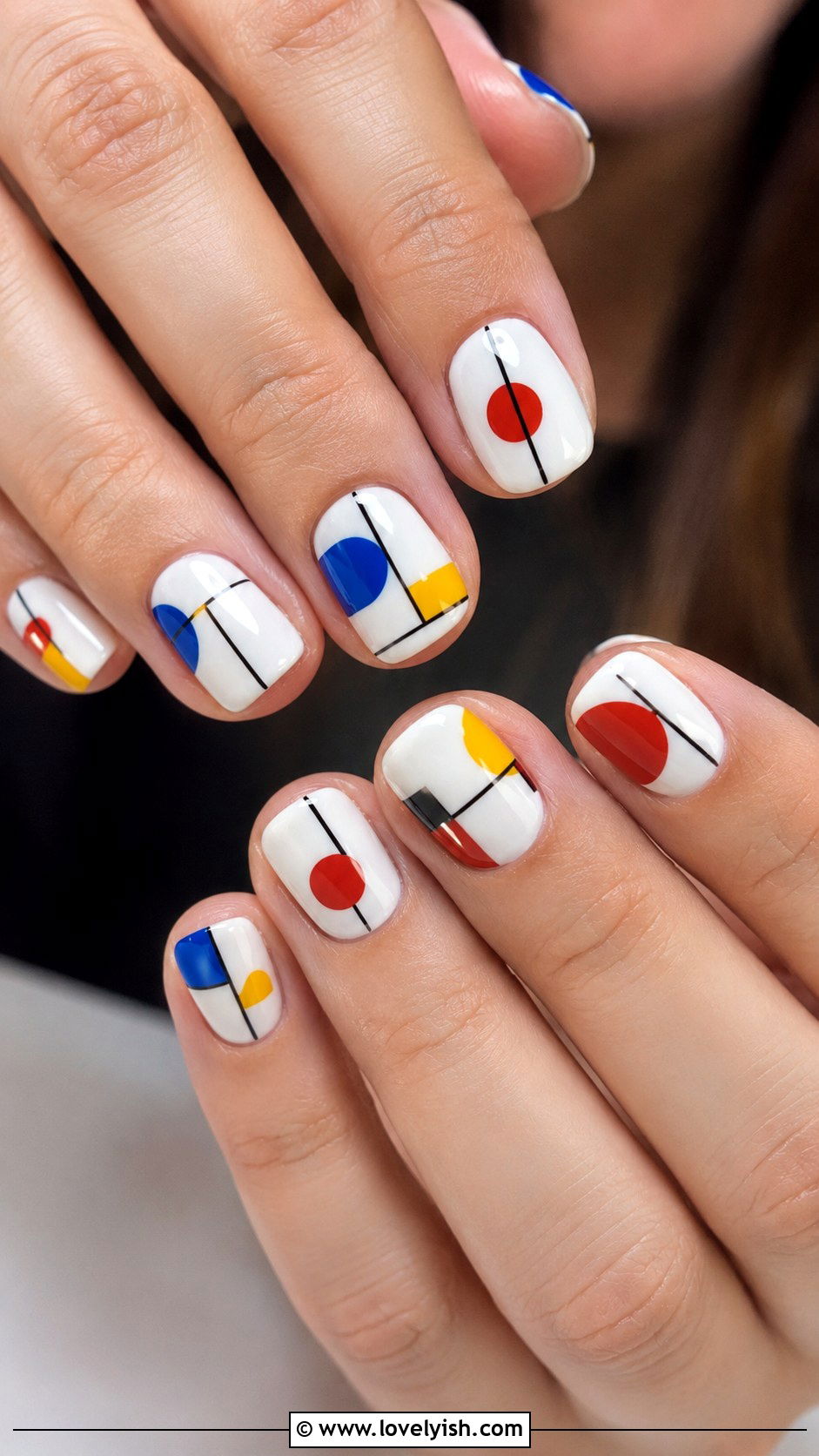 Bauhaus Inspired Abstract Nails - 38 abstract nail art - 38 abstract nail art