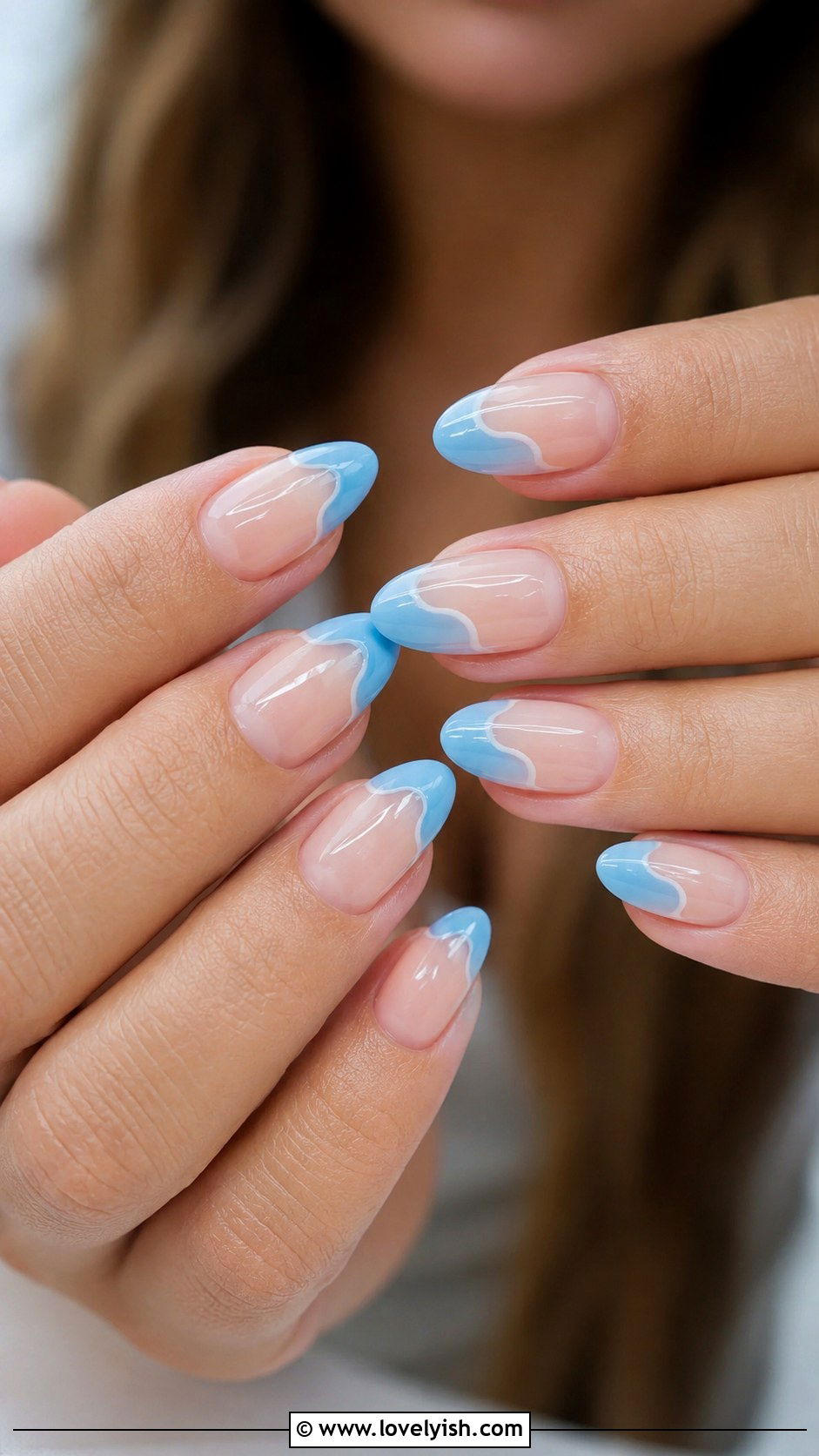 Beachy Ocean Tip Nails - 50 ocean nails - 50 ocean nails
