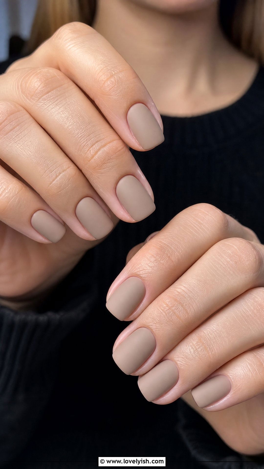 Beige Matte Short Nails - 50 work appropriate nails - 50 work appropriate nails