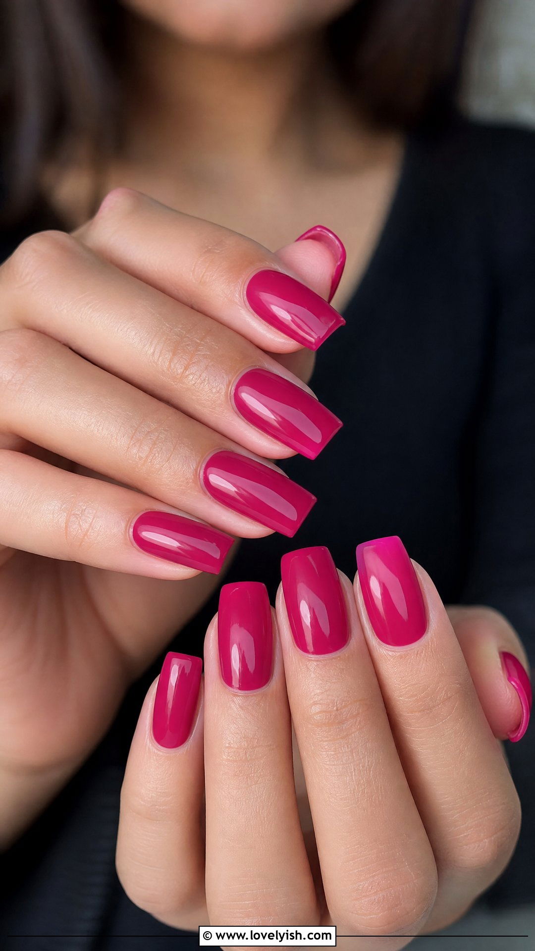 Berry Pink Full Coverage Nails - 50 nails - 50 nails