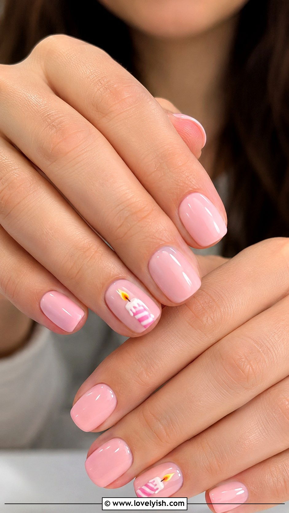 Birthday Candle Nail Art - 50 birthday nails - 50 birthday nails