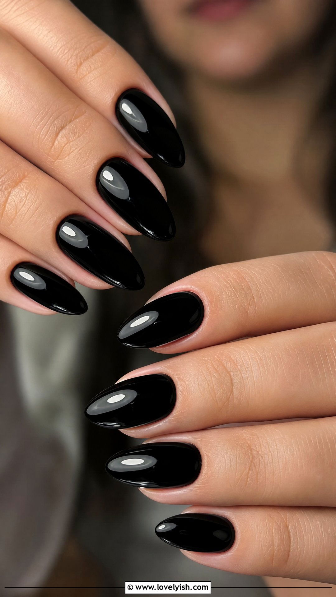 Black Almond Gothic Nails - 50 gothic nails - 50 gothic nails