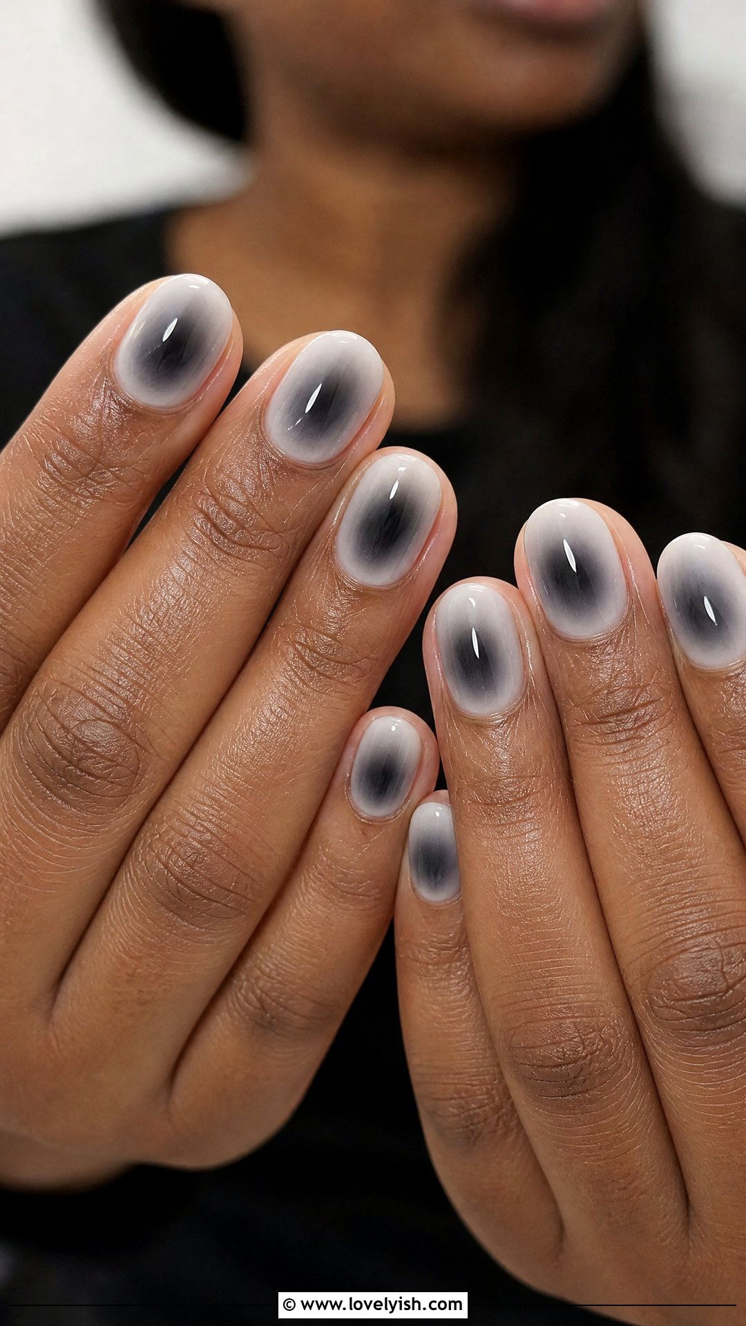 Black Aura Nails - 50 black nails - 50 black nails