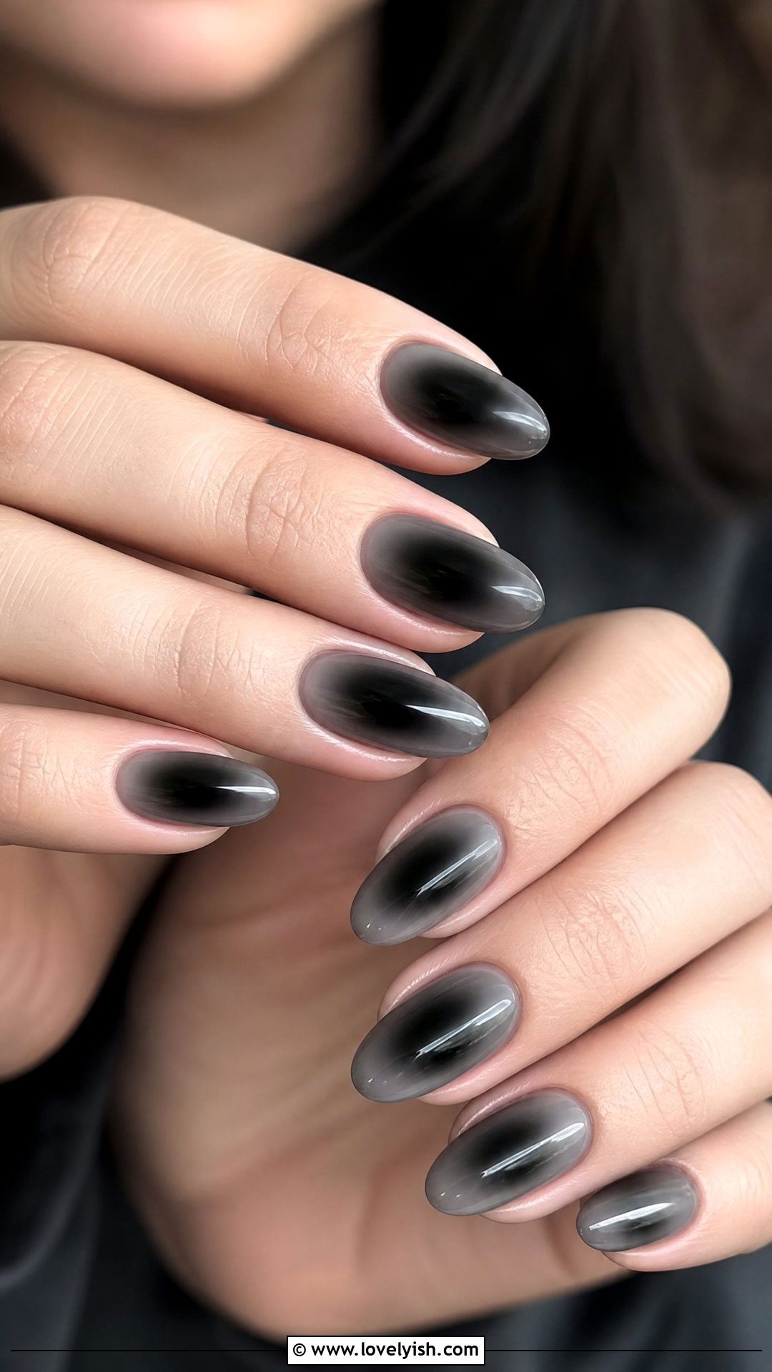 Black Aura Nails - 50 edgy nails - 50 edgy nails