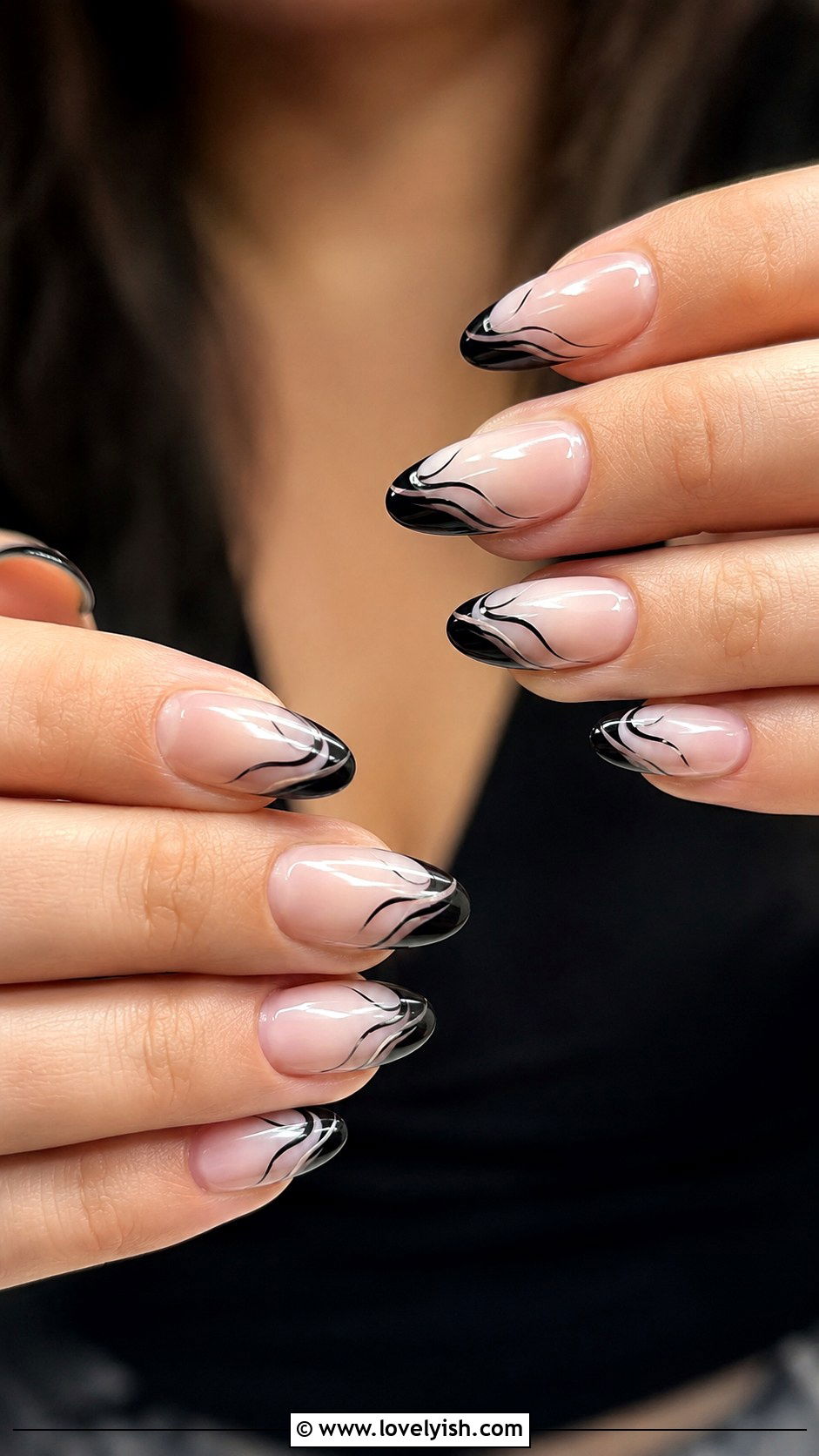 Black Butterfly Nails - 31 black nail design ideas - 31 black nail design ideas