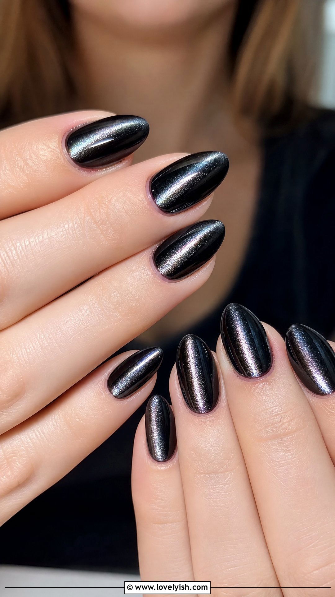 Black Cat Eye Gothic Nails - 50 gothic nails - 50 gothic nails
