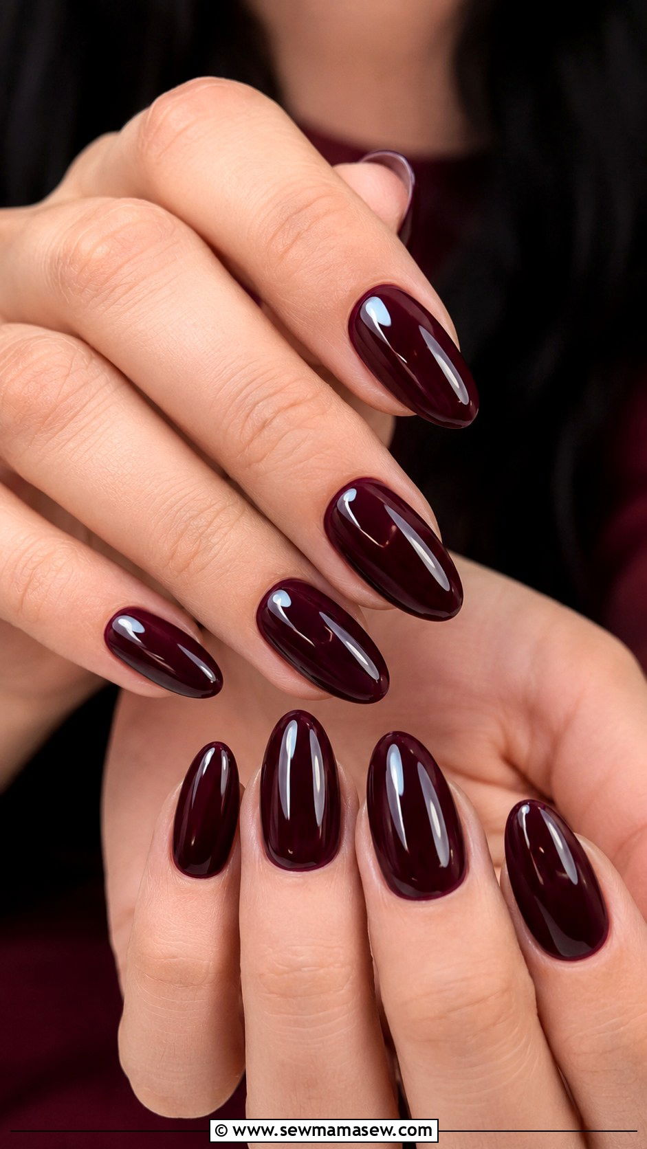 Black Cherry Gel Nails - 50 gel polish - 50 gel polish