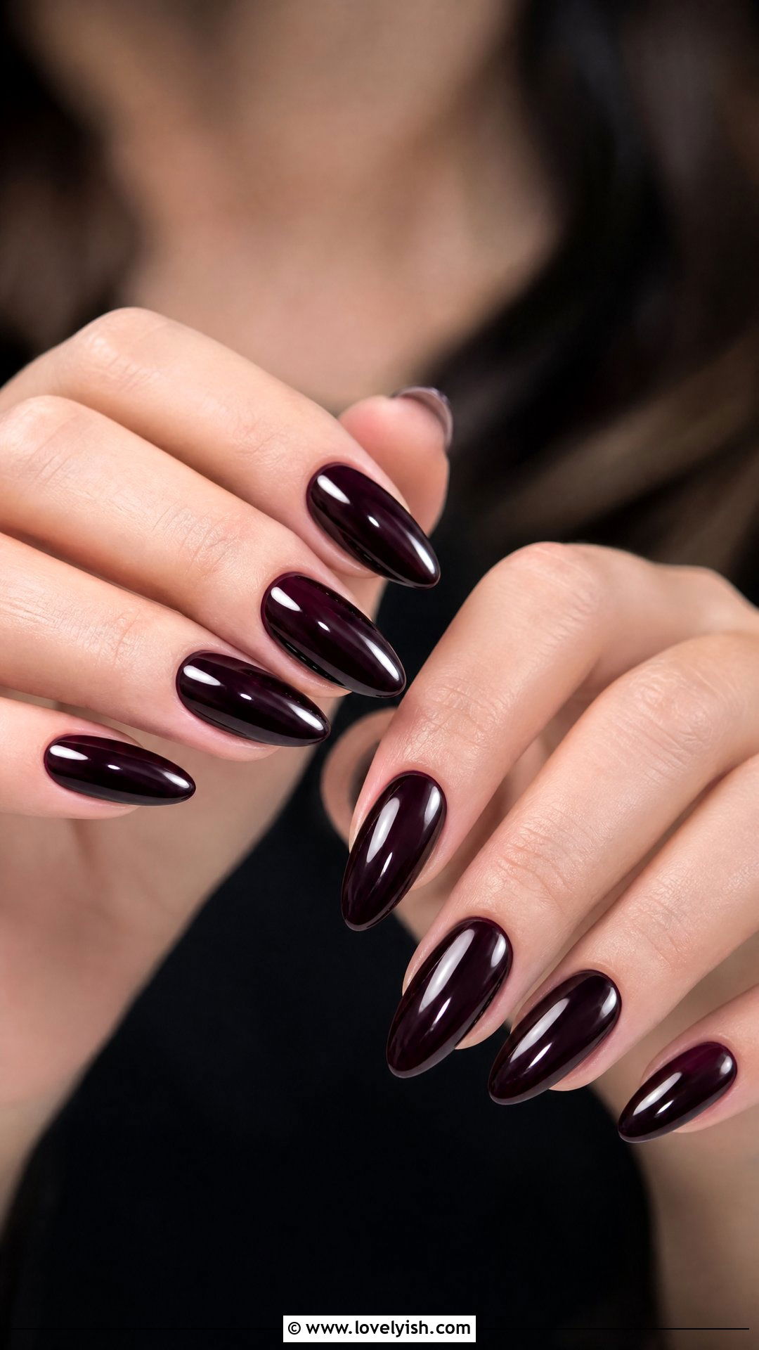 Black Cherry Nails - 25 black nails design ideas - 25 black nails design ideas