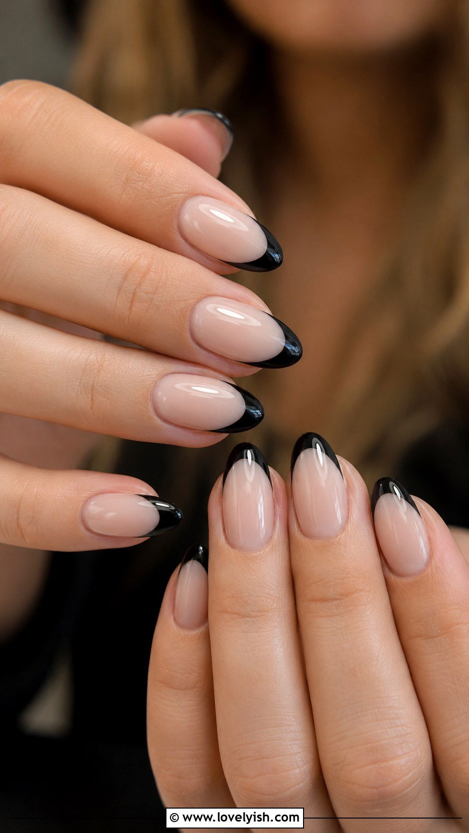 Black French Tip Nails - 25 french tip nail design ideas - 25 french tip nail design ideas