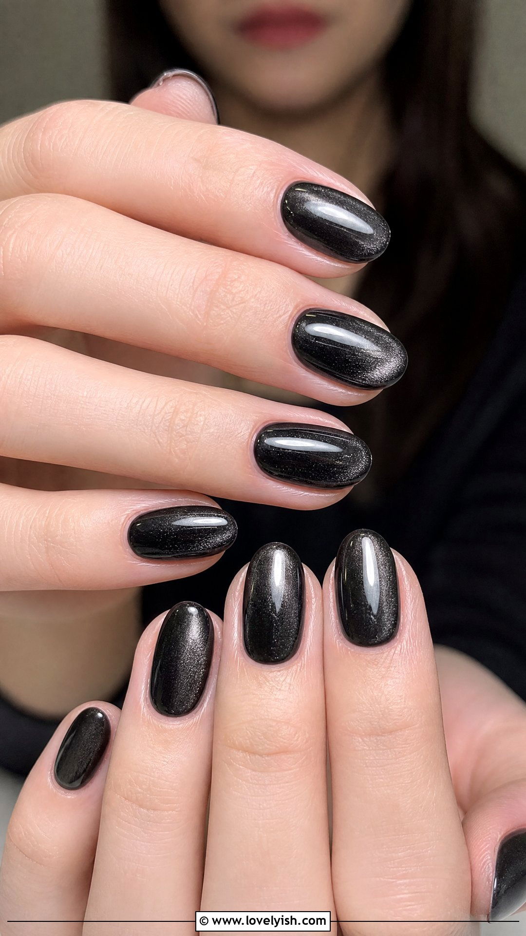 Black Glazed Donut Nails - 25 black nails design ideas - 25 black nails design ideas