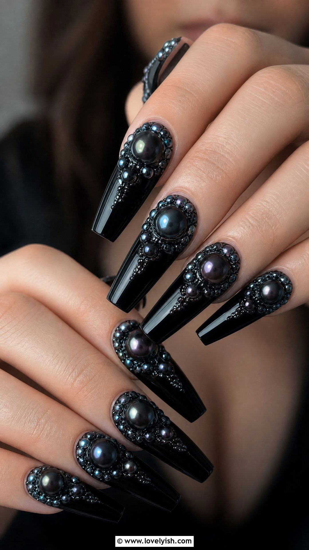 Black Pearl Gothic Nails - 50 gothic nails - 50 gothic nails