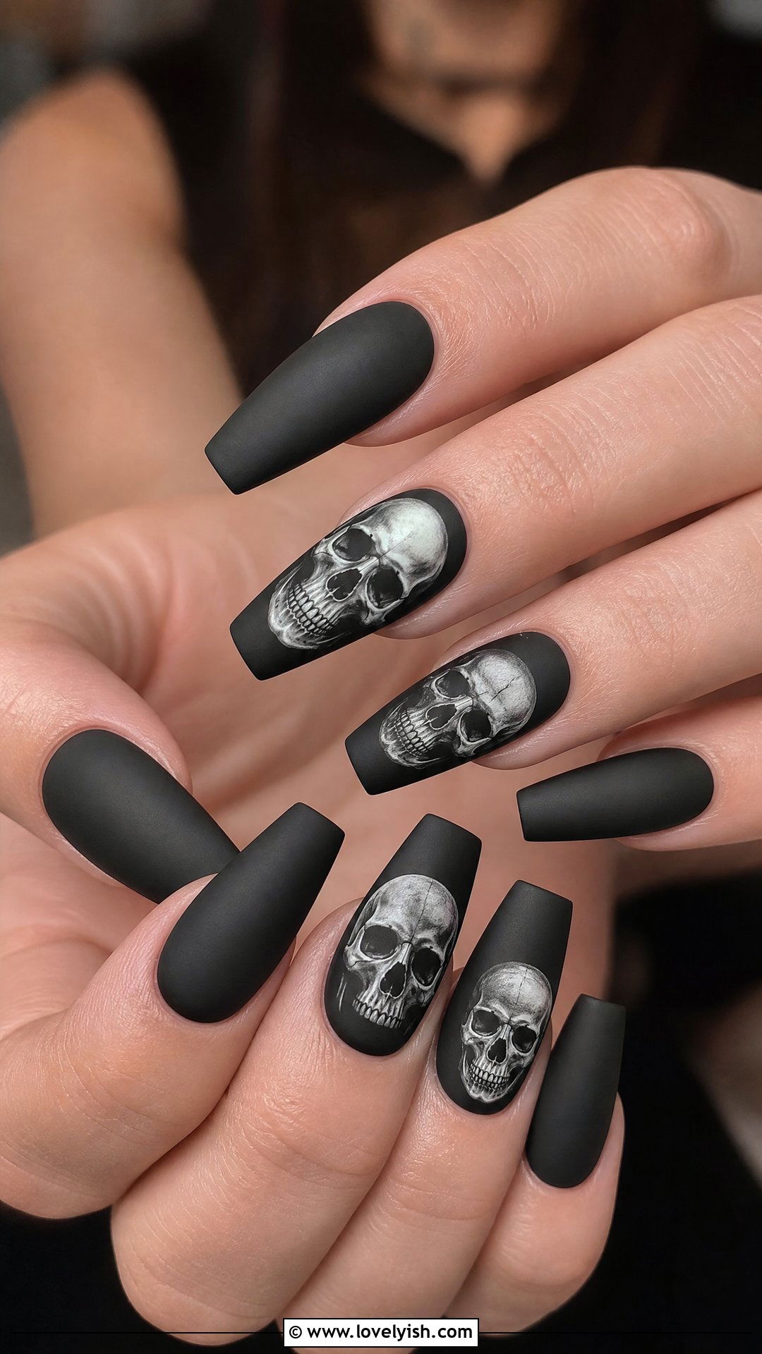 Black Skull Gothic Nails - 50 gothic nails - 50 gothic nails