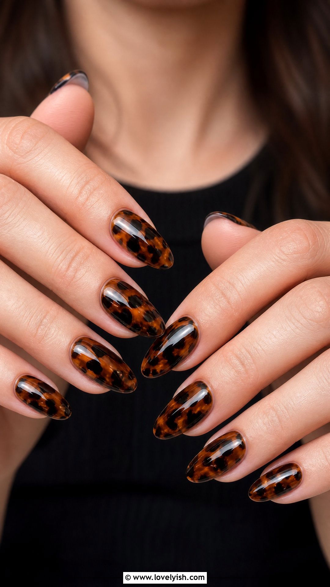 Black Tortoiseshell Nails - 25 black nails design ideas - 25 black nails design ideas