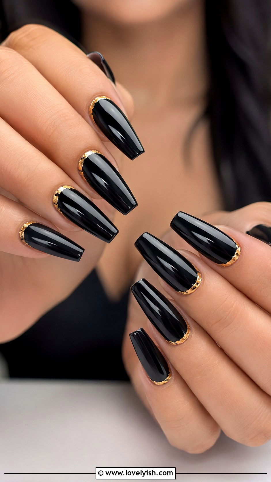 Black UV Gel Nails - 50 uv gel nails - 50 uv gel nails