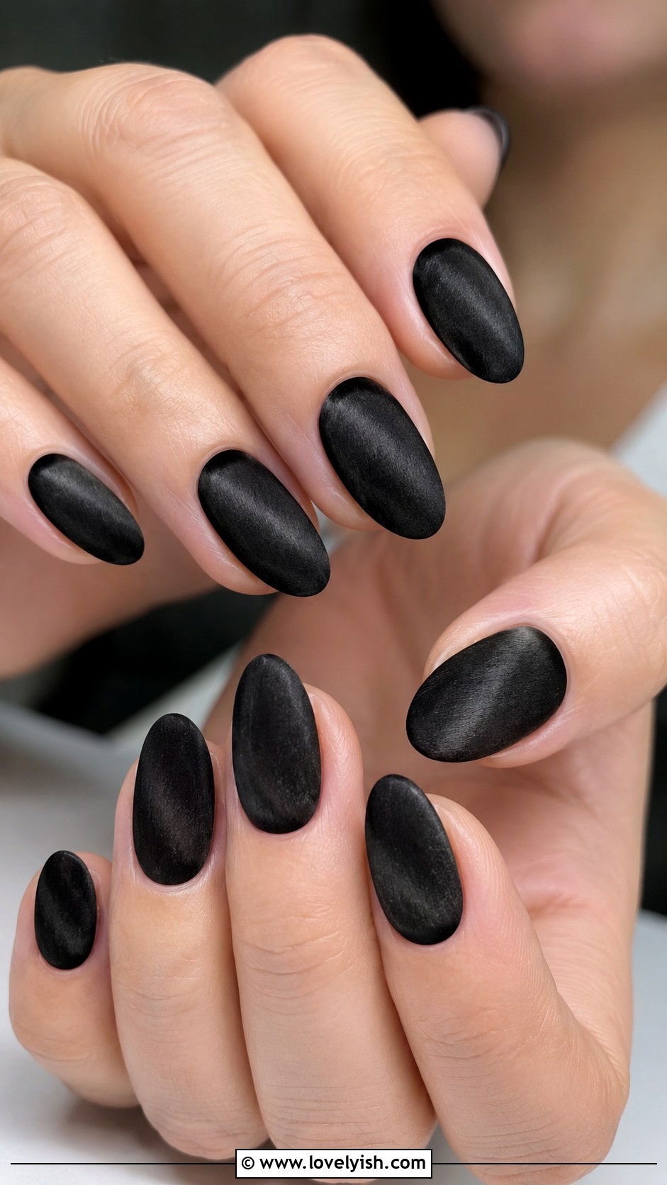 Black Velvet Matte Nails - 50 luxury nails - 50 luxury nails