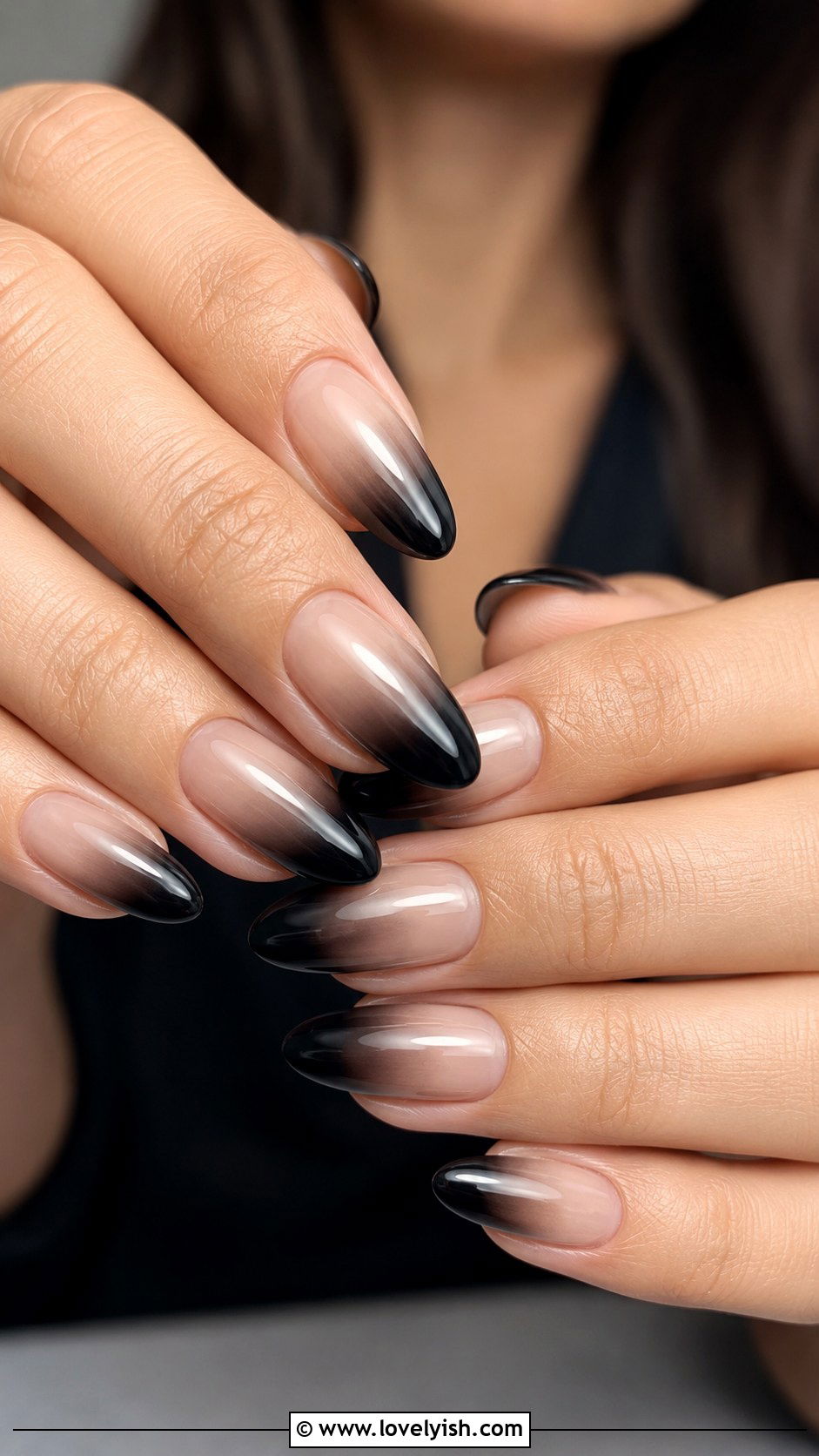 Black Velvet Nails - 31 black nail design ideas - 31 black nail design ideas