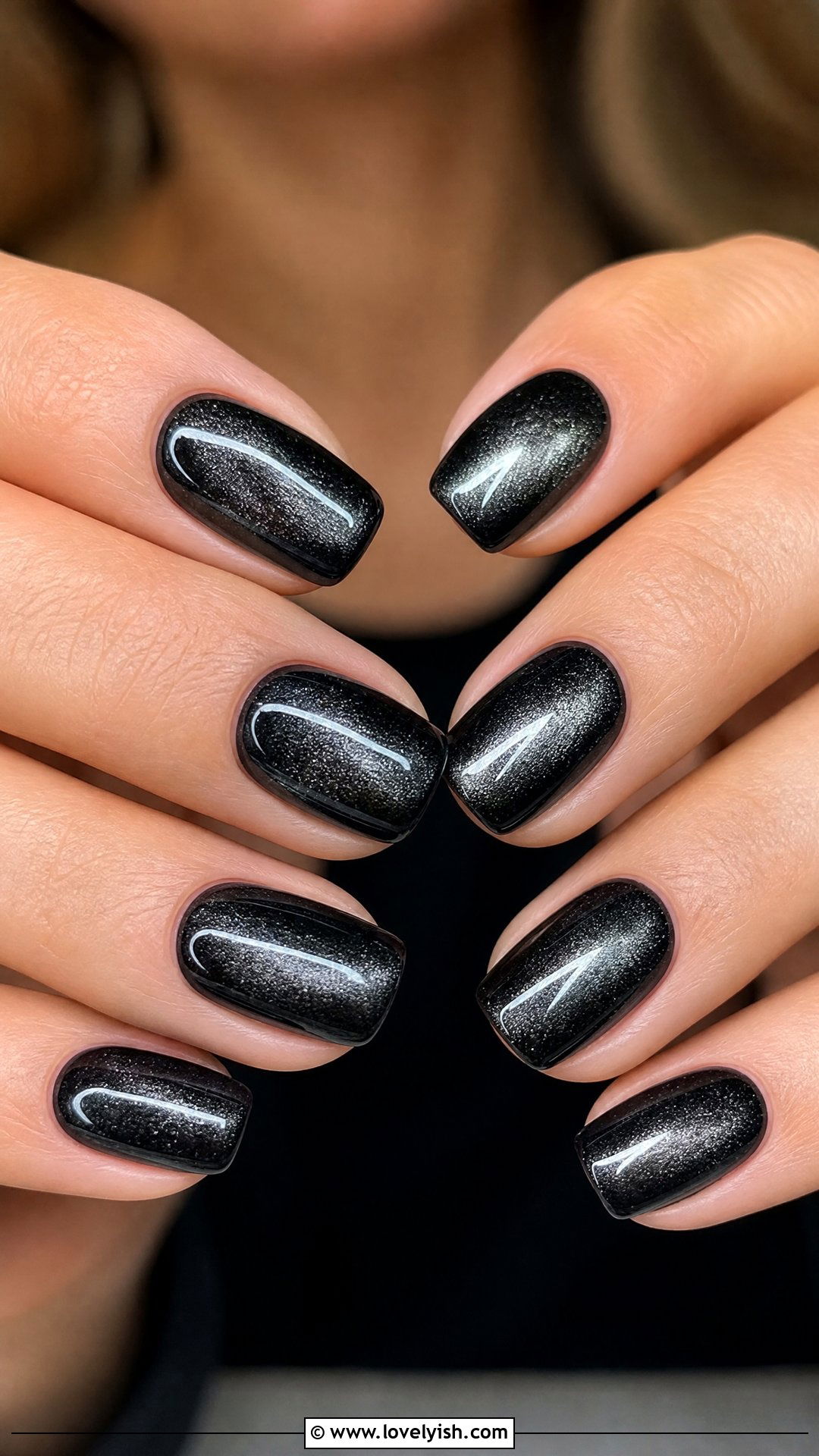 Black Velvet Nails - 50 edgy nails - 50 edgy nails