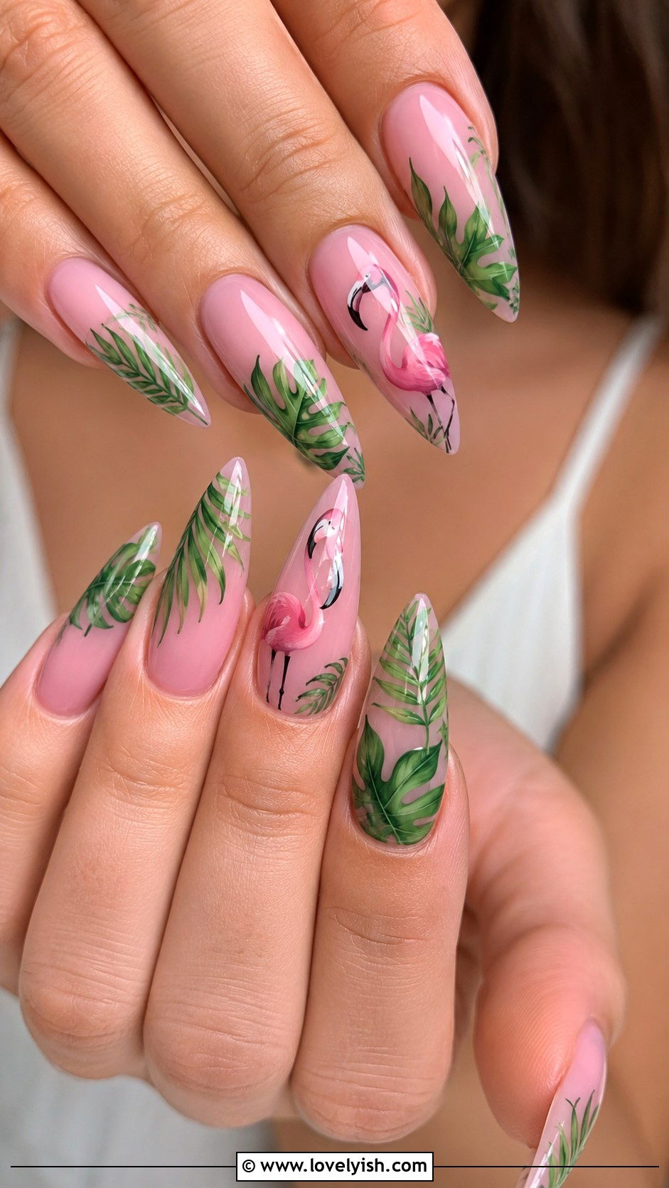Blue and White Greek Tile Nails - 50 vacation nails - 50 vacation nails