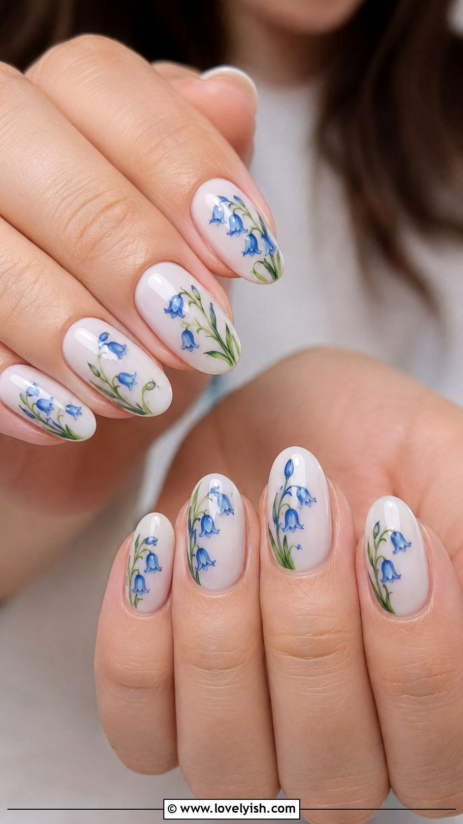 Bluebell Floral Nails - 38 flower nail art ideas - 38 flower nail art ideas