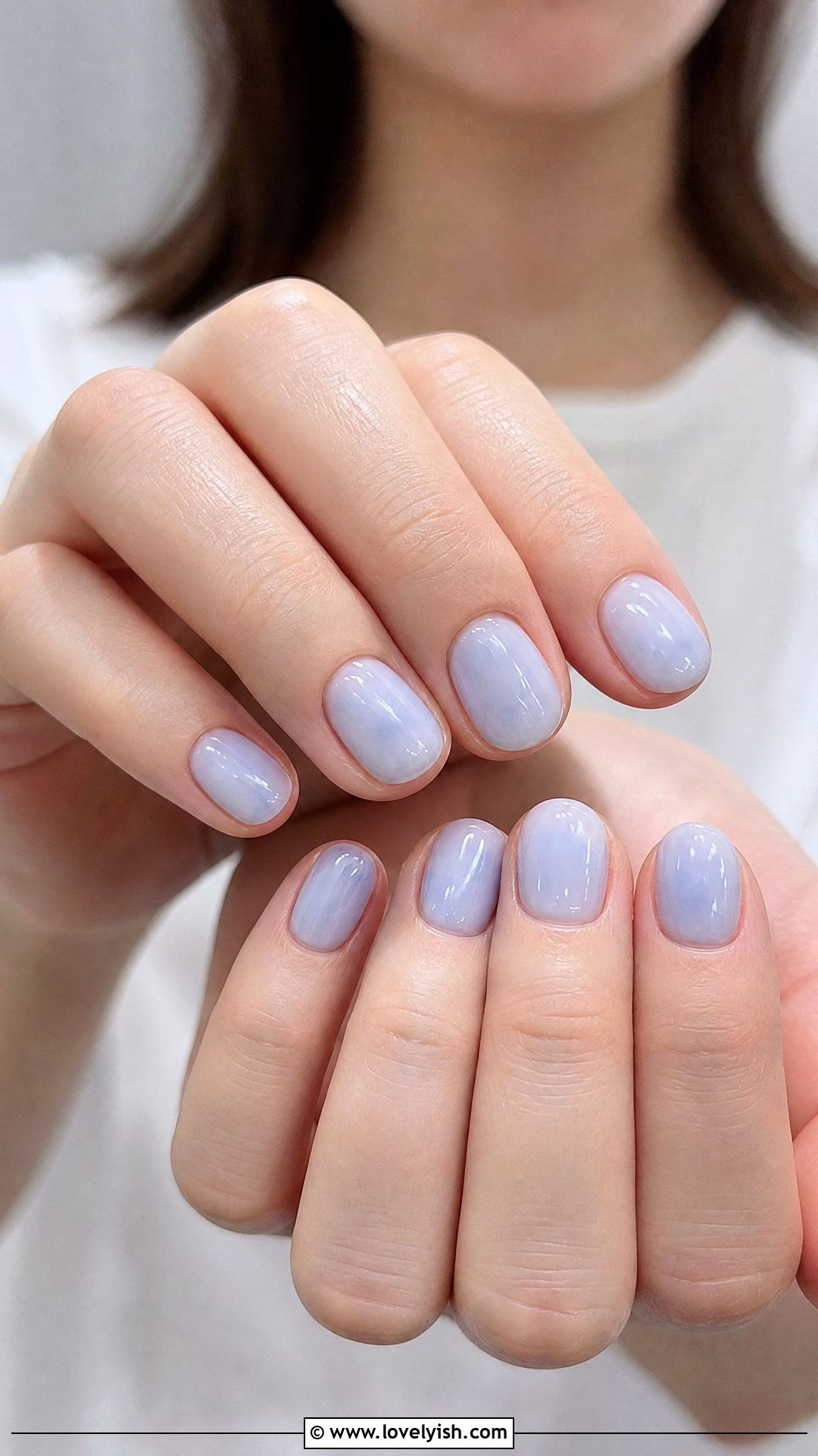 Blueberry Milk Nails - 25 blue nail design ideas - 25 blue nail design ideas