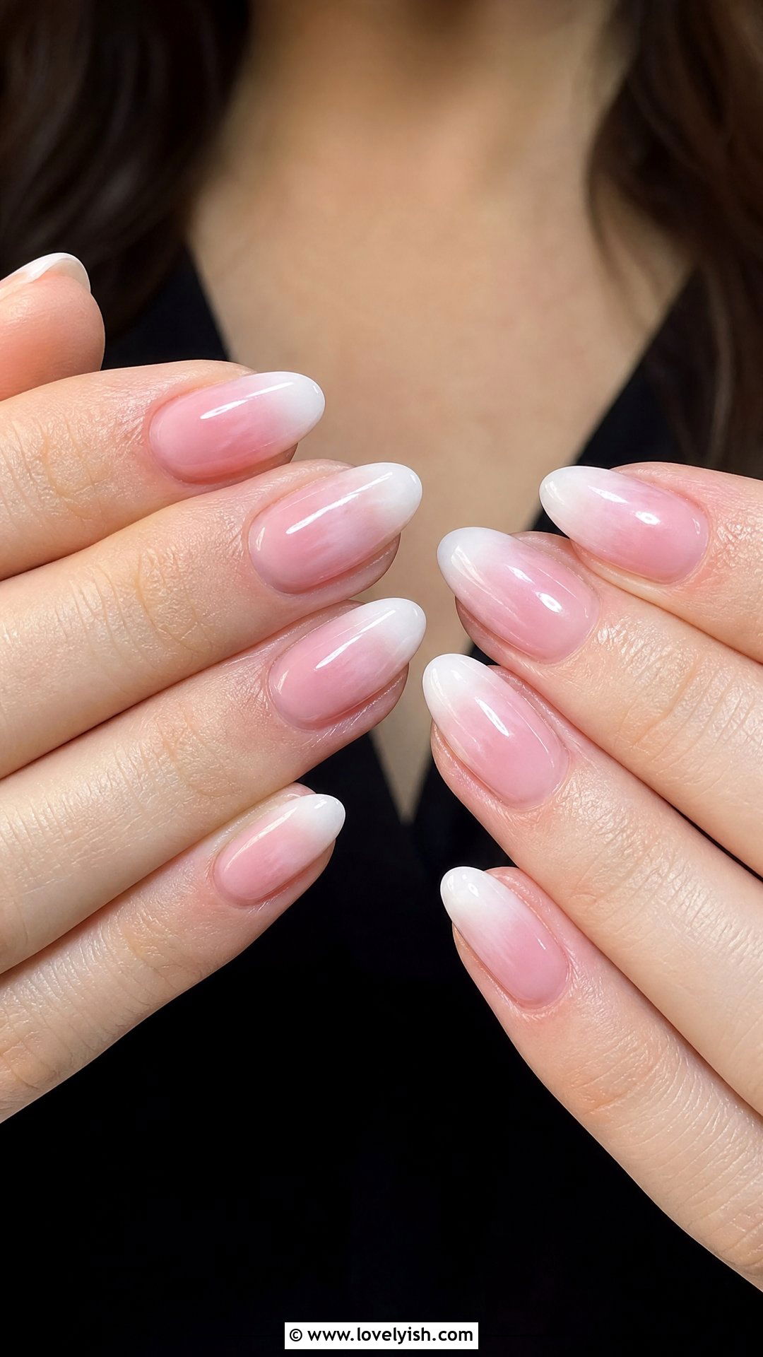 Blurred French Ombre - 50 french ombre nails - 50 french ombre nails