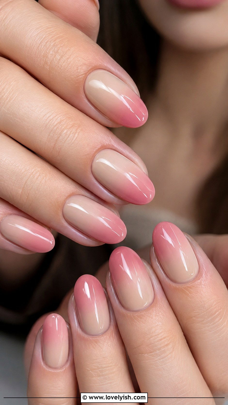 Blush Ombre Nails - 50 natural nails - 50 natural nails