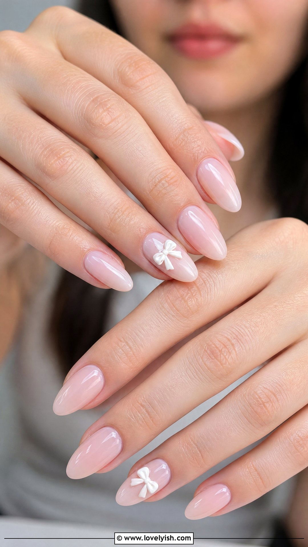 Bow Detail Engagement Nails - 50 engagement nails - 50 engagement nails