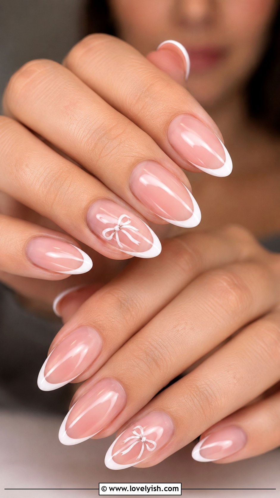 Bow French Tip Nails - 25 french tip nail design ideas - 25 french tip nail design ideas