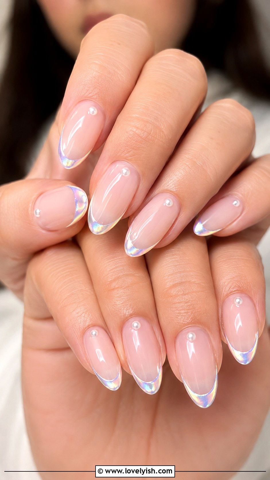 Bridal Mermaid French Nails - 50 mermaid nails - 50 mermaid nails