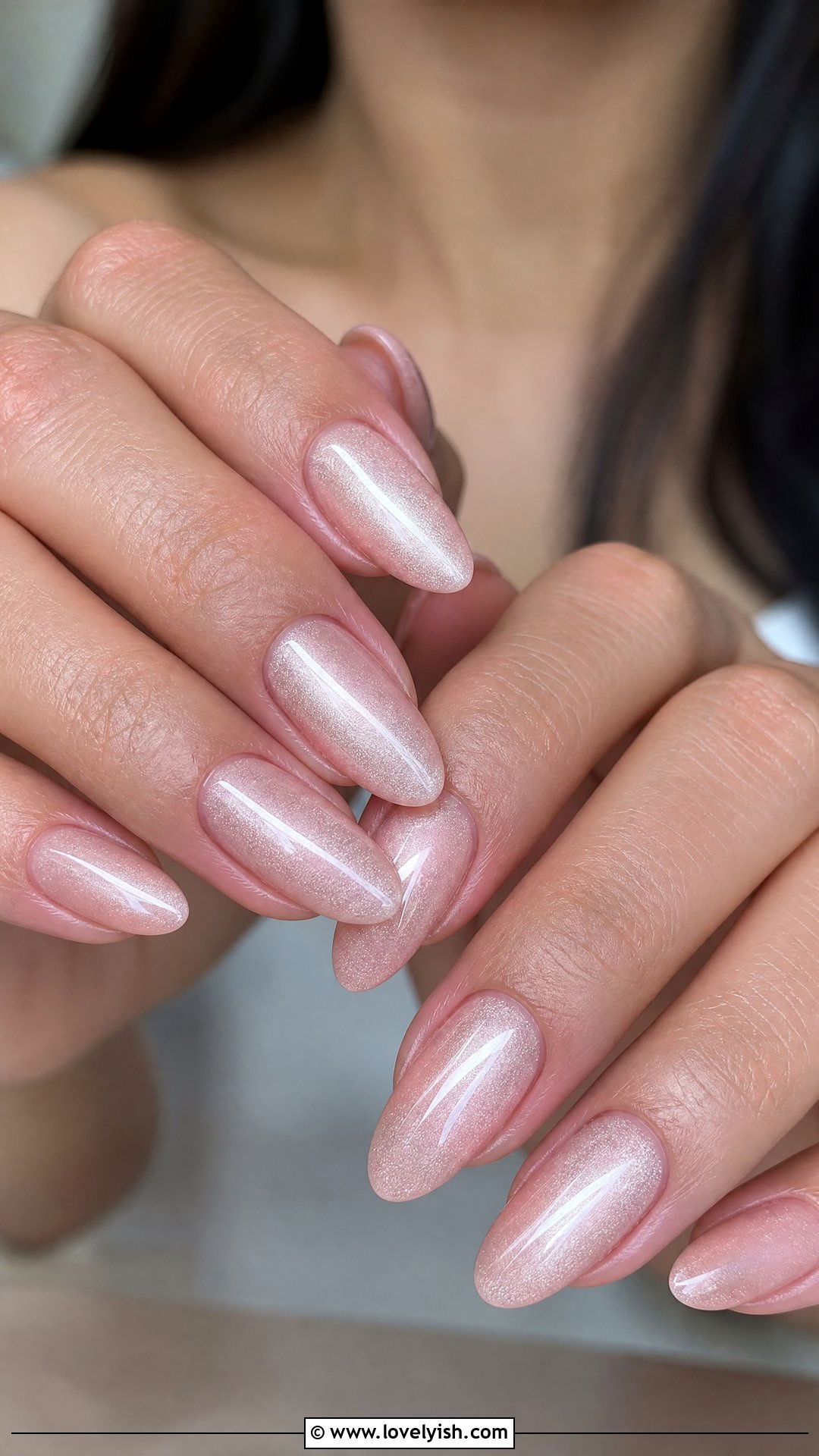 Bridal Nude Cat Eye Nails - 38 cat eye nail designs - 38 cat eye nail designs