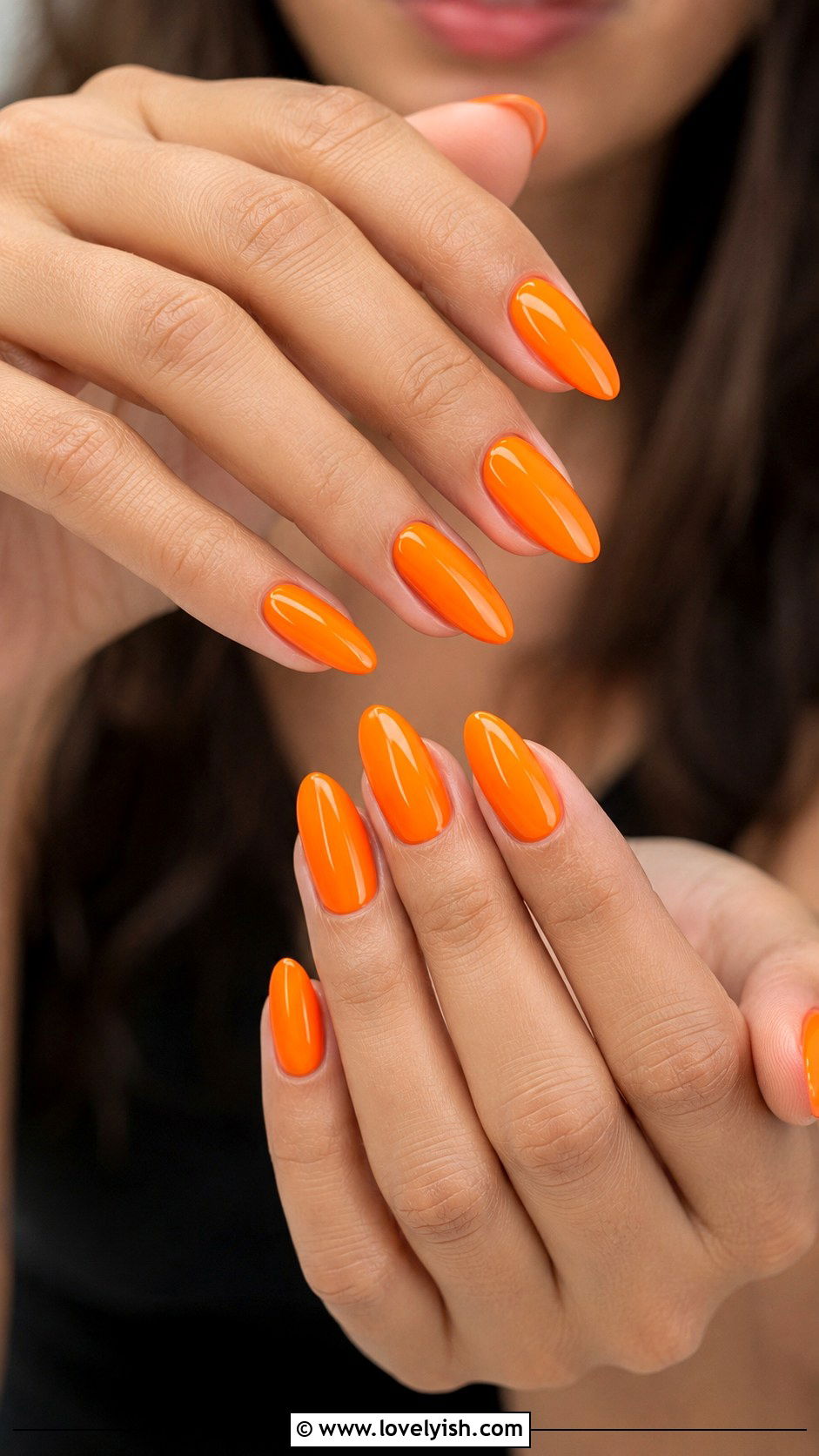 Bright Tangerine Orange Gel X Nails - 50 gel x nails - 50 gel x nails