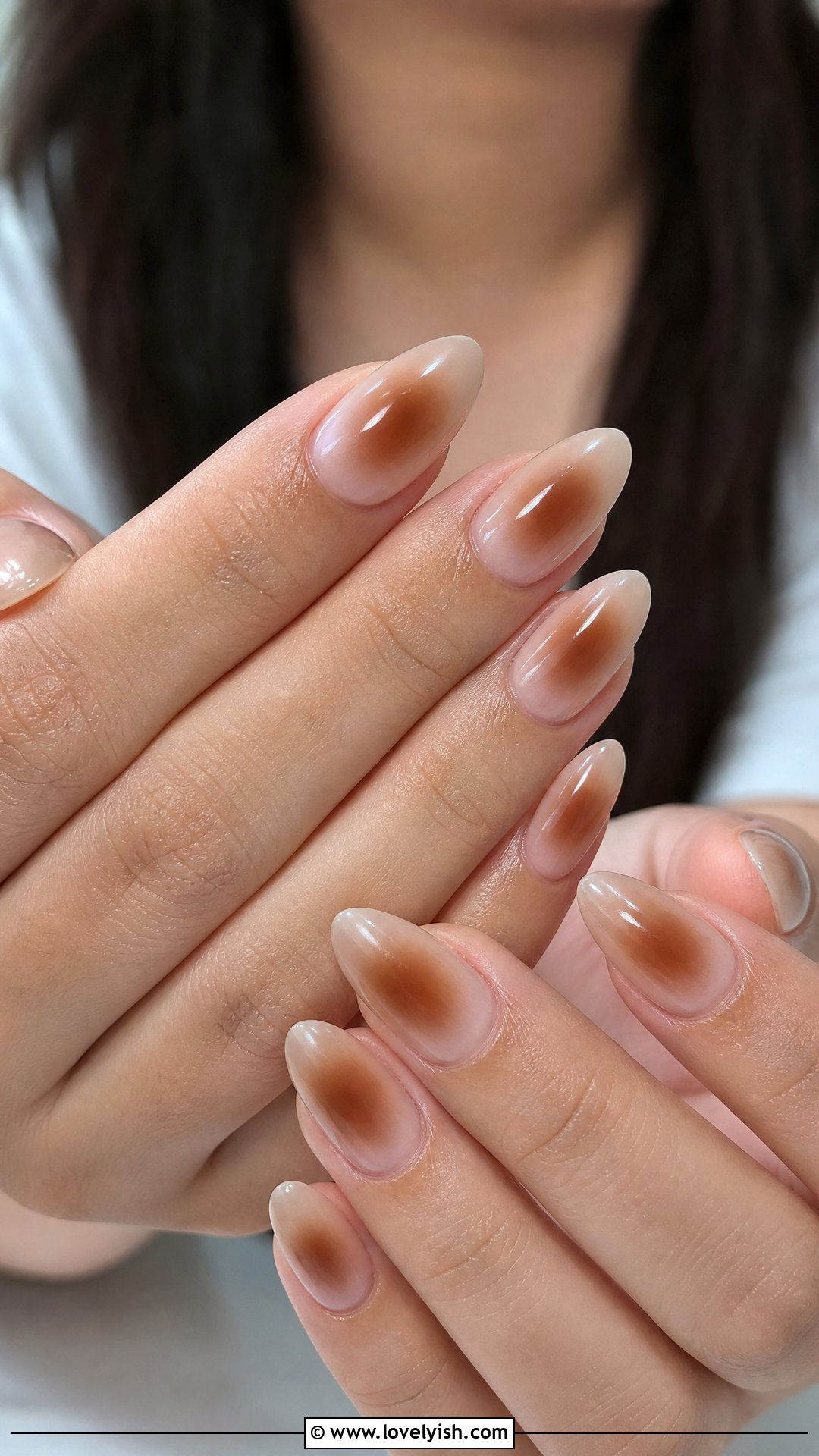 Brown Aura Nails - 25 brown nail designs - 25 brown nail designs