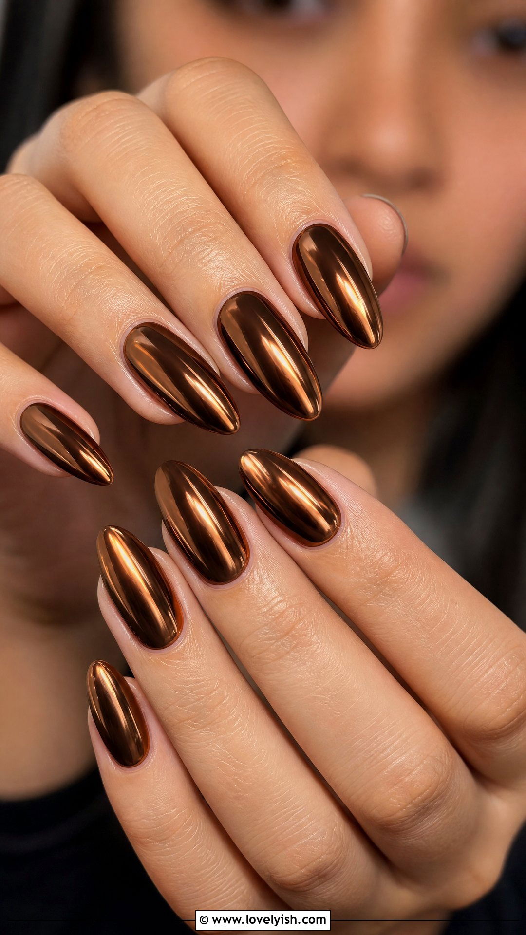 Brown Chrome Nails - 50 brown nails - 50 brown nails
