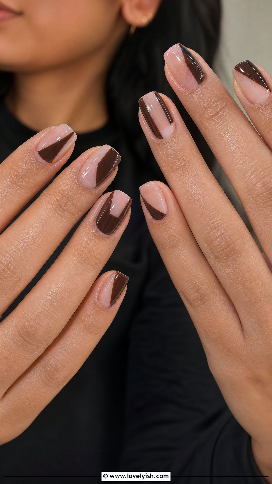 Brown Negative Space Nails - 50 brown nails - 50 brown nails