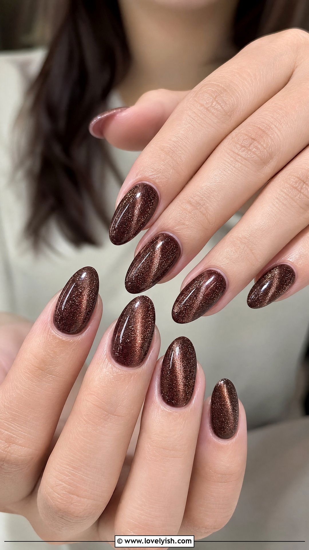 Brown Velvet Nails - 50 brown nails - 50 brown nails