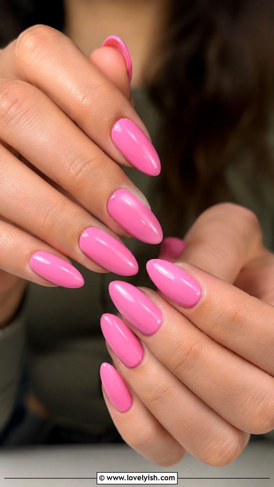 Bubble Gum Pink Glossy Nails - 50 preppy nails - 50 preppy nails