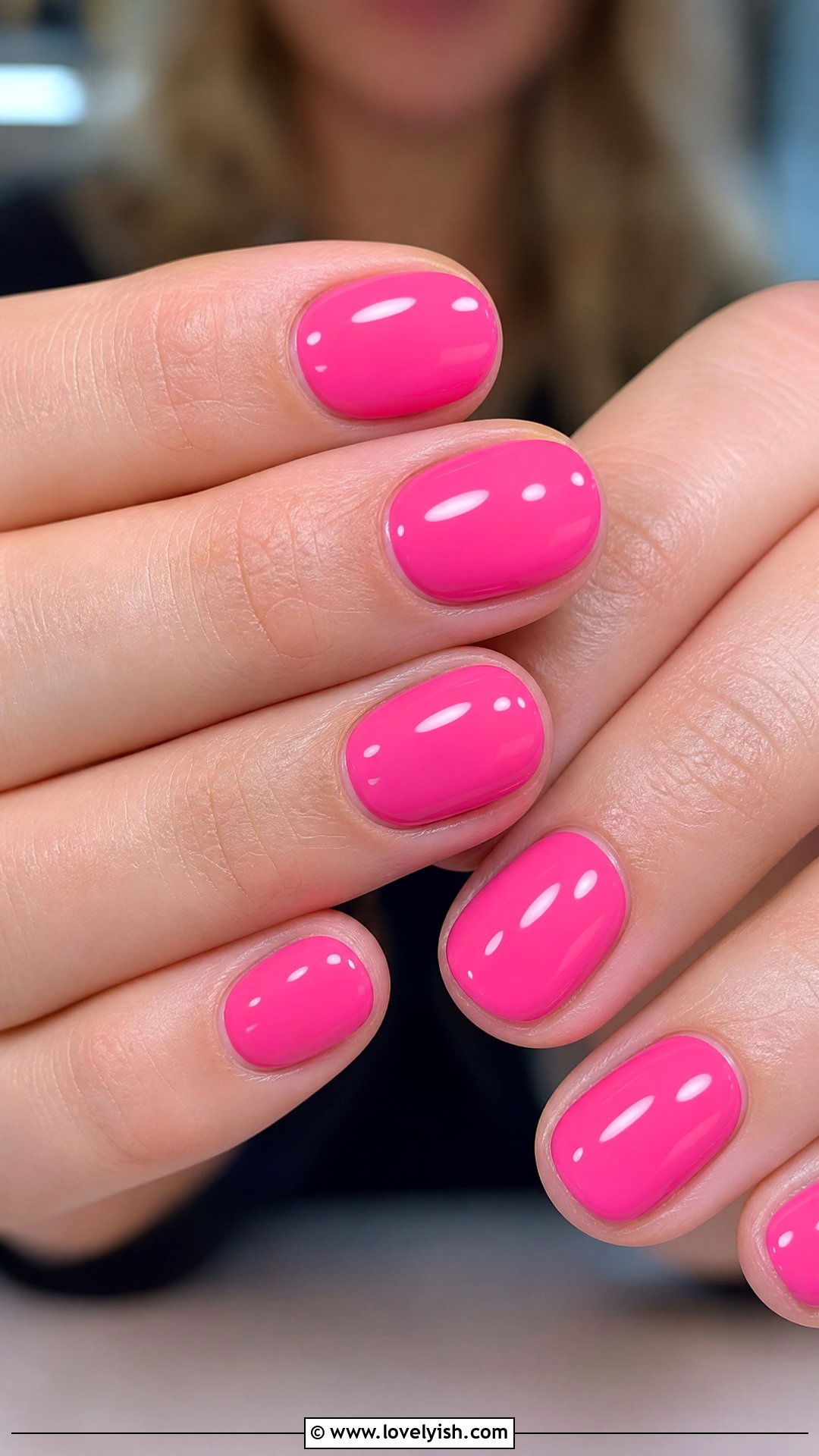 Bubblegum Pink Glossy Nails - 50 short pink nail designs - 50 short pink nail designs