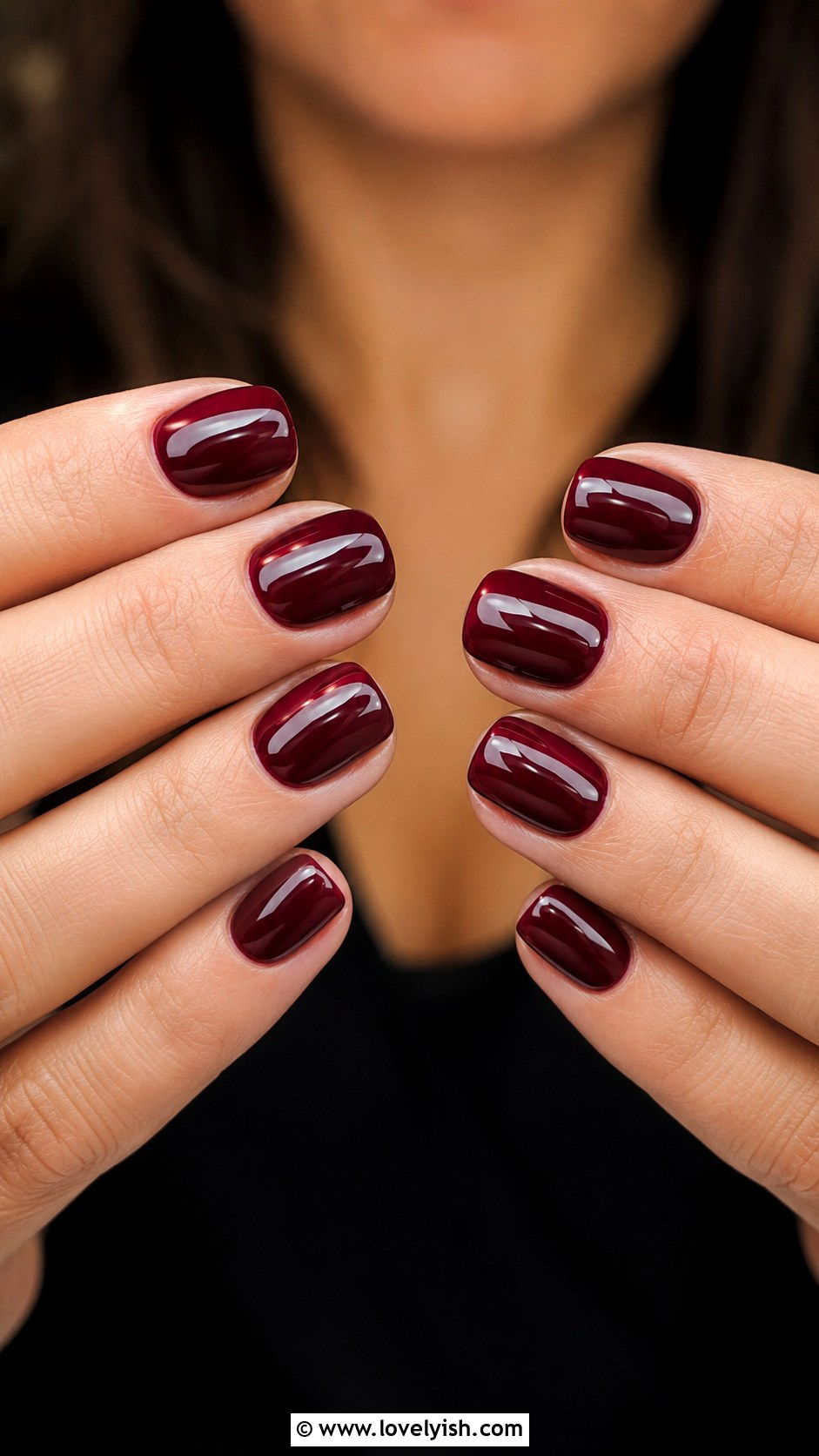 Burgundy Dip Nails - 25 dip nail designs - 25 dip nail designs