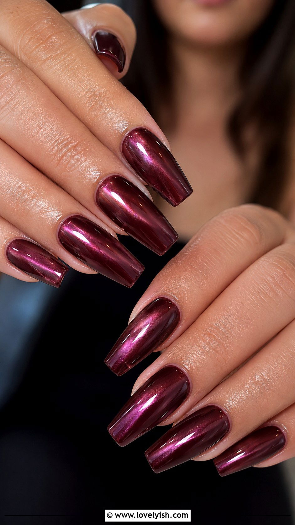 Burgundy Glazed Donut Nails - 50 glazed donut nails - 50 glazed donut nails