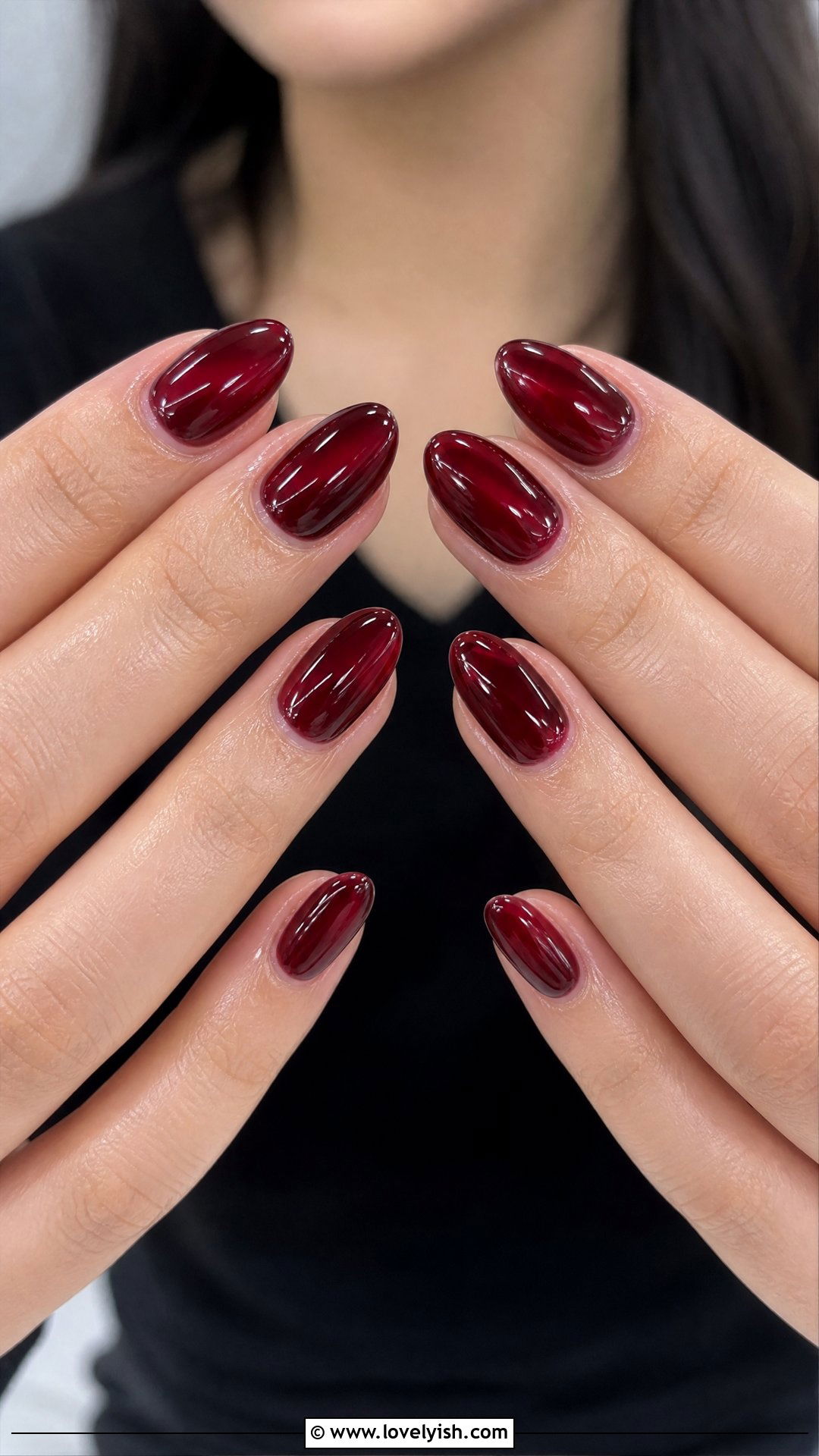 Burgundy Jelly Nails - 25 burgundy nail designs - 25 burgundy nail designs