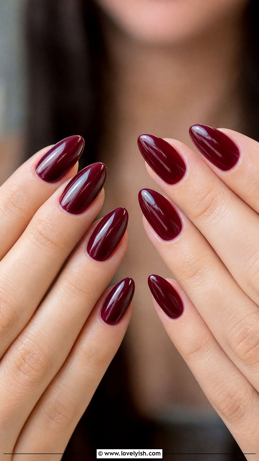Burgundy Red Nails - 50 popular nail designs - 50 popular nail designs