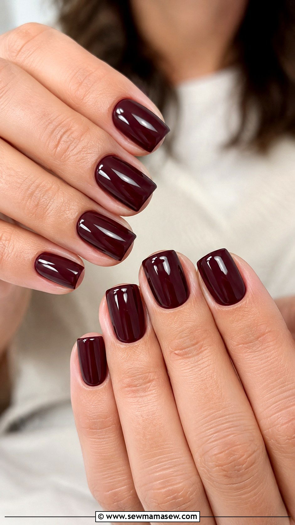 Burgundy Wine Gel Nails - 50 gel polish - 50 gel polish