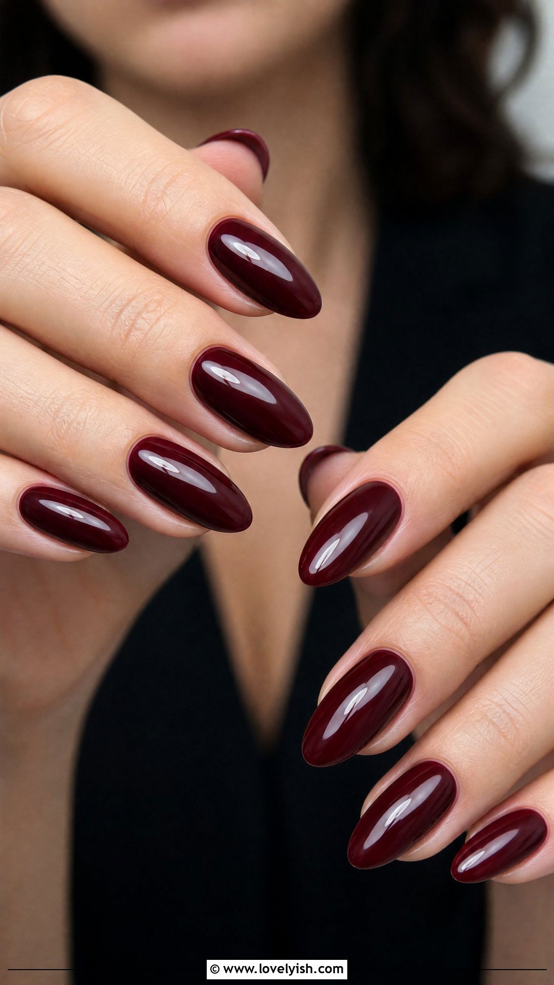 Burgundy Wine Red Nails - 50 classic nail designs - 50 classic nail designs