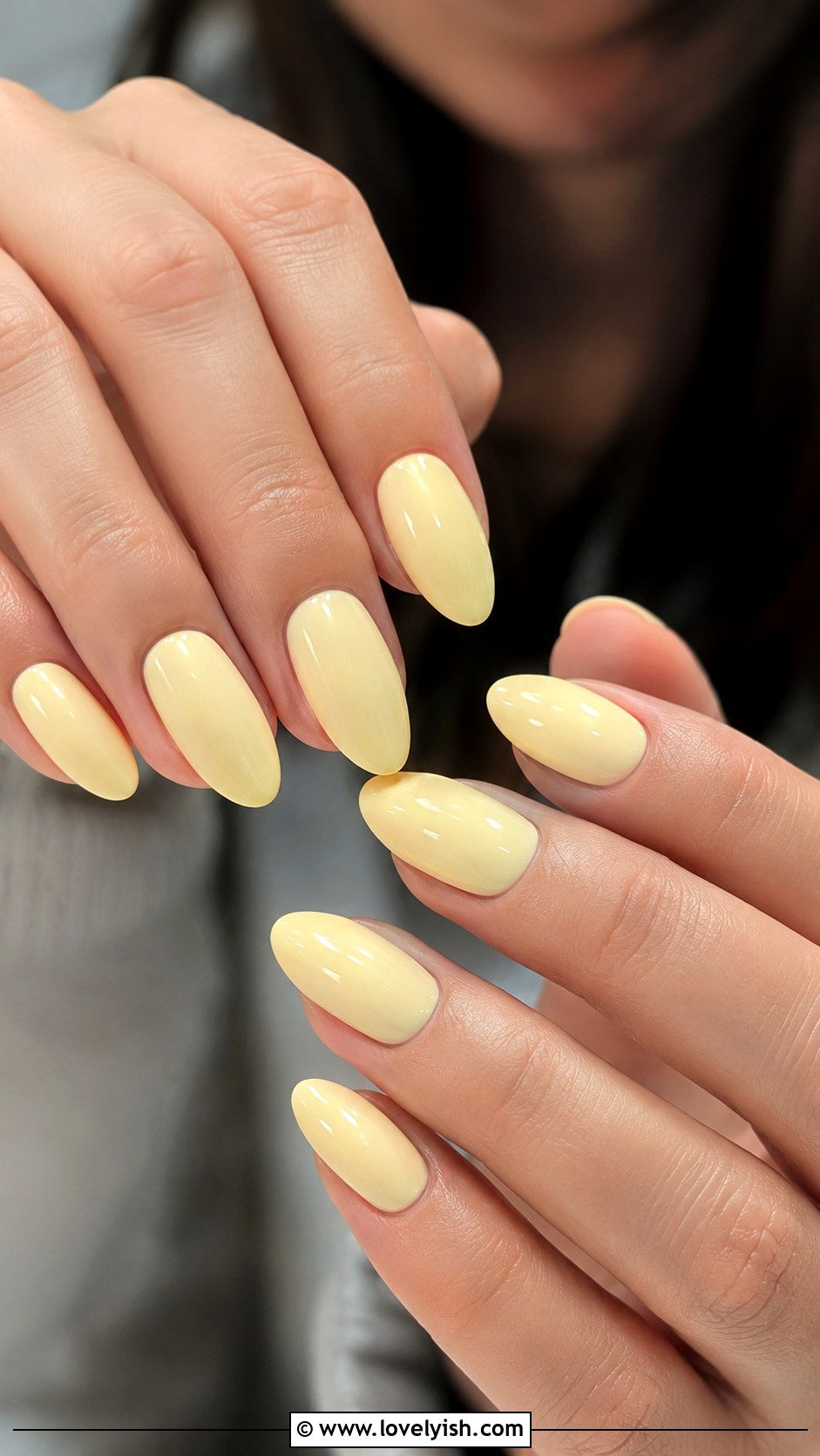 Butter Yellow Almond Nails - 50 almond nails - 50 almond nails