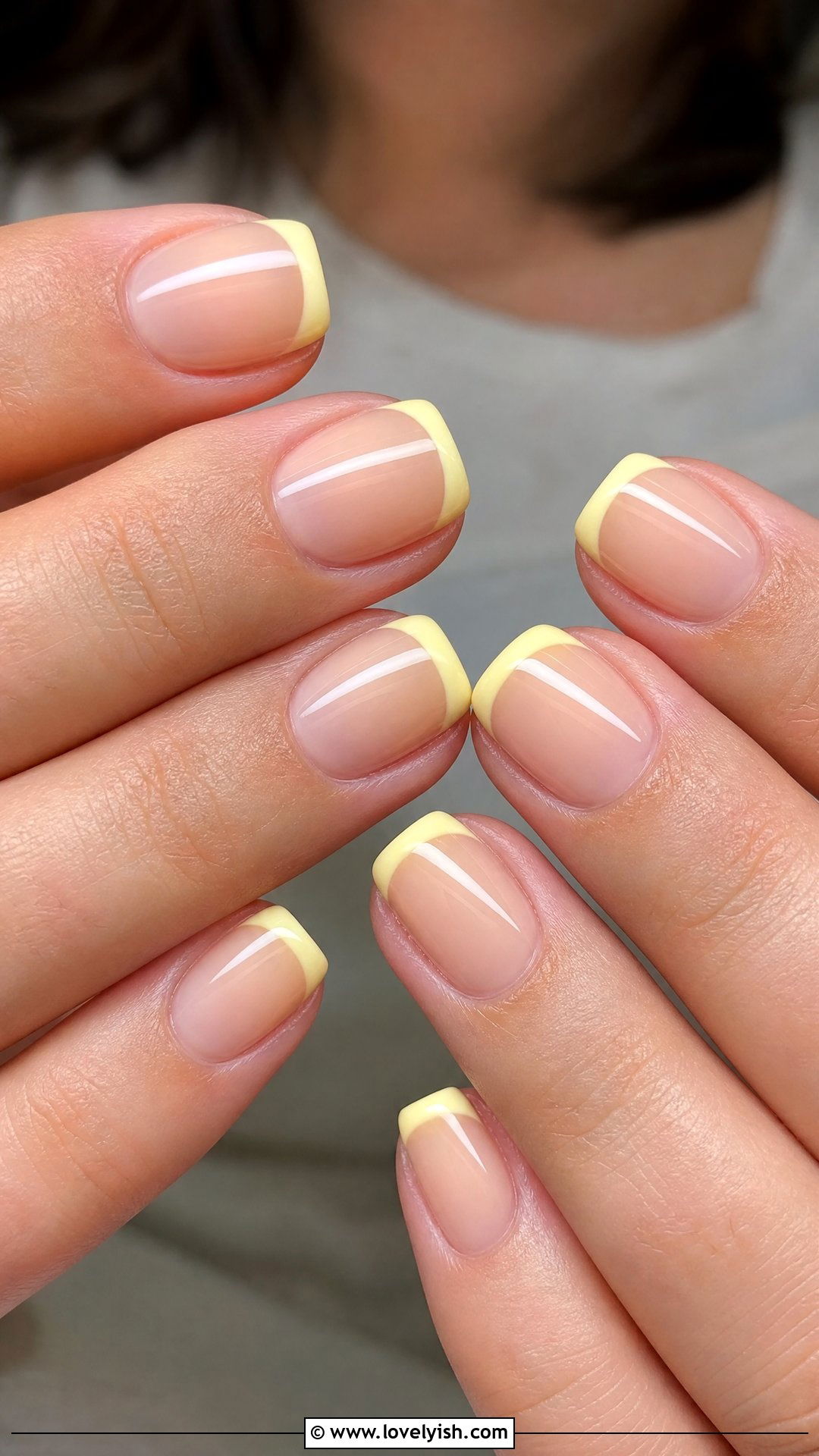 Butter Yellow French Tips - 50 minimalist french tips - 50 minimalist french tips