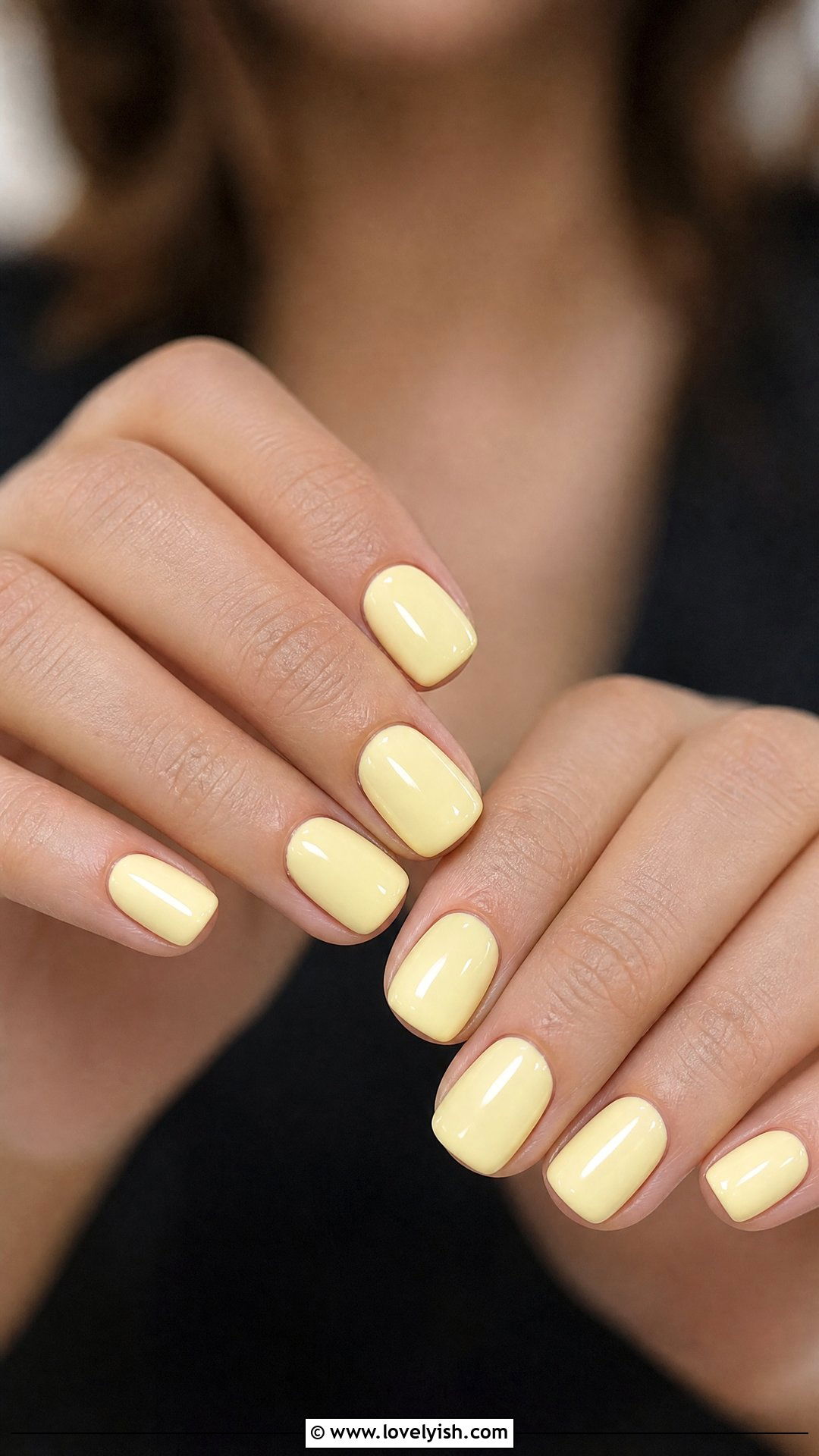 Butter Yellow Gel Nails - 50 gel manicure - 50 gel manicure
