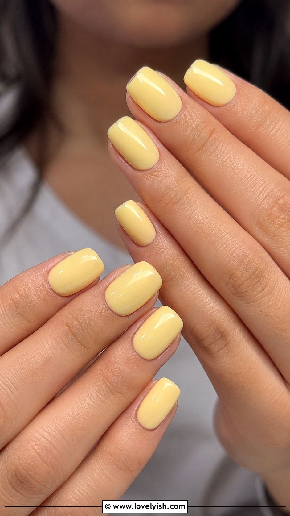 Butter Yellow Gel X Nails - 25 gel x nail designs - 25 gel x nail designs