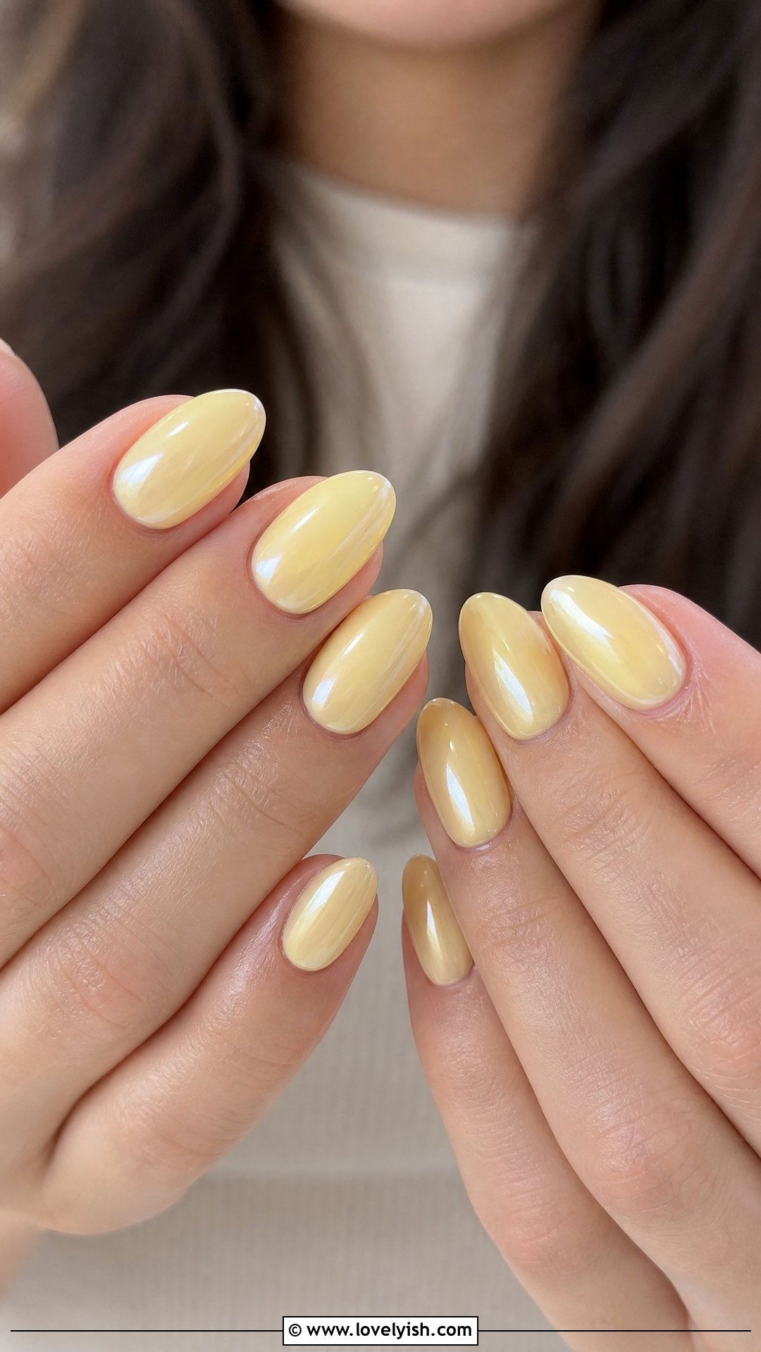 Butter Yellow Glazed Donut Nails - 50 butter yellow nails - 50 butter yellow nails