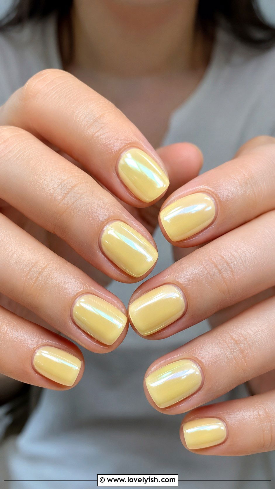 Butter Yellow Glazed Nails - 35 nail art design ideas - 35 nail art design ideas